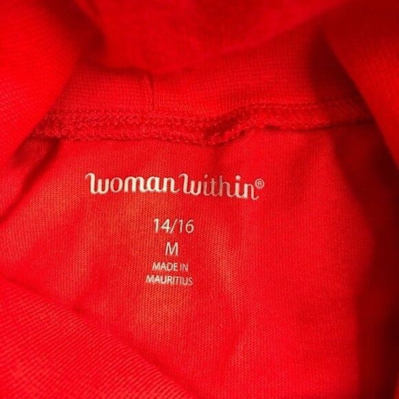 Woman Within Girls Size Medium 14/16 Turtleneck New Long Sleeve Classic - Picture 5 of 6